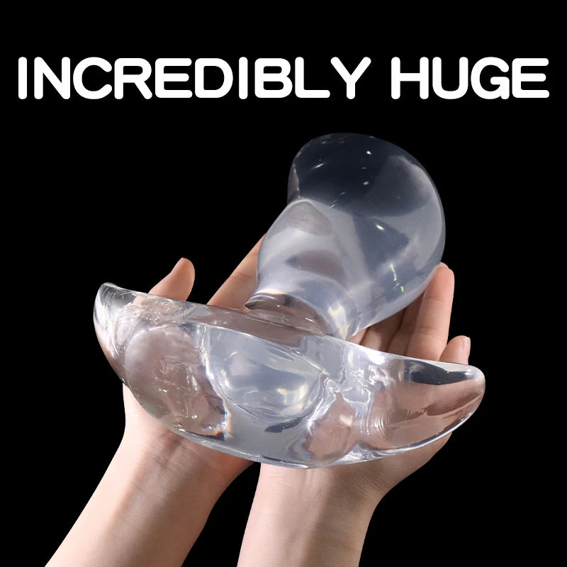 Plug anal transparent en TPE – 6 tailles disponibles, souple et confortable