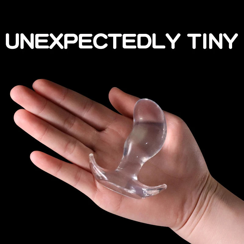 Plug anal transparent en TPE – 6 tailles disponibles, souple et confortable