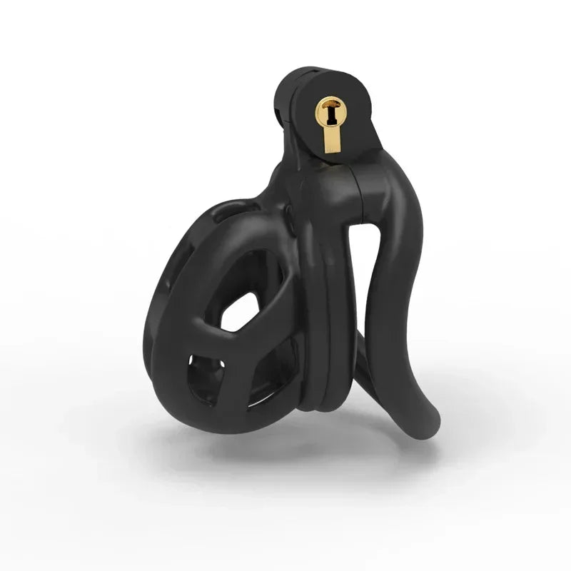 Cage de chasteté Cobra – modèle résine avec cadenas + 4 anneaux ajustables (5 tailles disponibles)