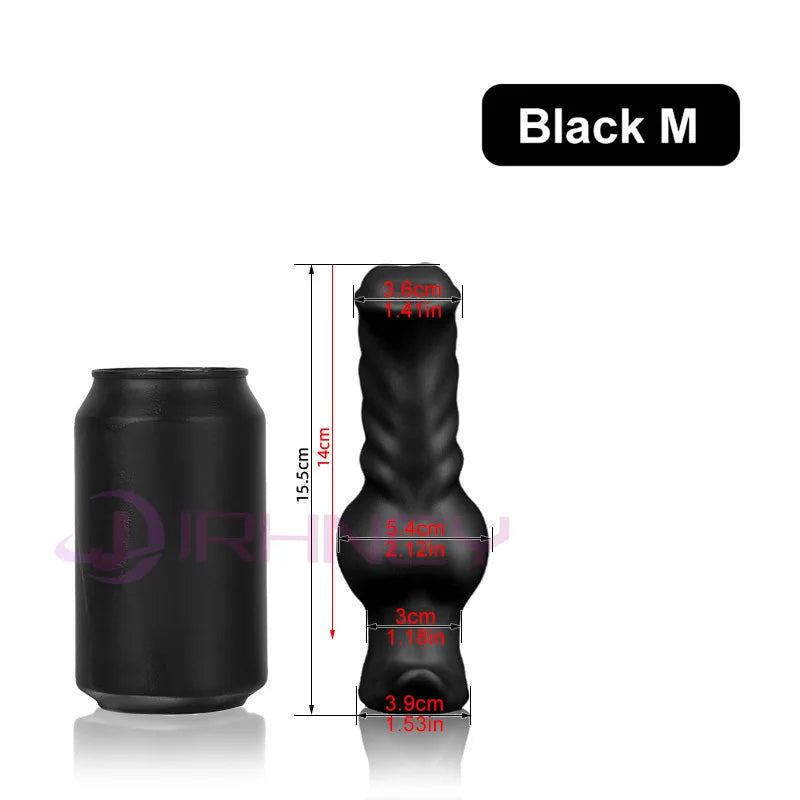 Plug anal chien réaliste XXL en silicone – 4 tailles géantes, 2 couleurs