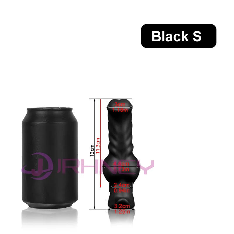Plug anal chien réaliste XXL en silicone – 4 tailles géantes, 2 couleurs