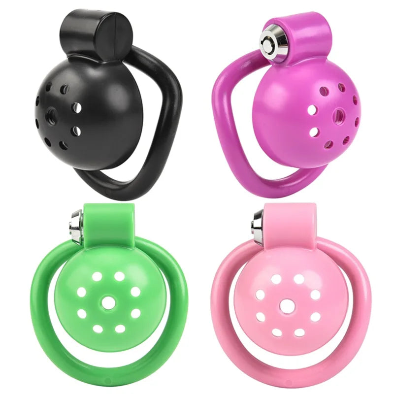 Cage de chasteté Sissy Star – avec cadenas et 5 anneaux ajustables