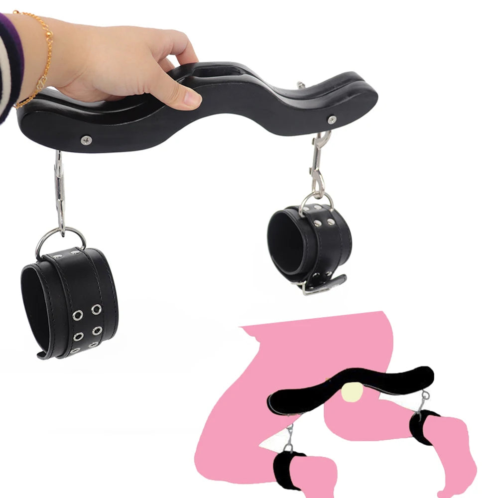 Humbler CBT BDSM – 2 couleurs disponibles, avec menottes de pieds intégrée