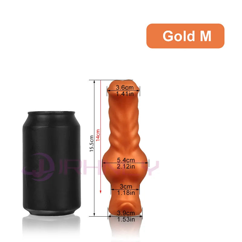 Plug anal chien réaliste XXL en silicone – 4 tailles géantes, 2 couleurs